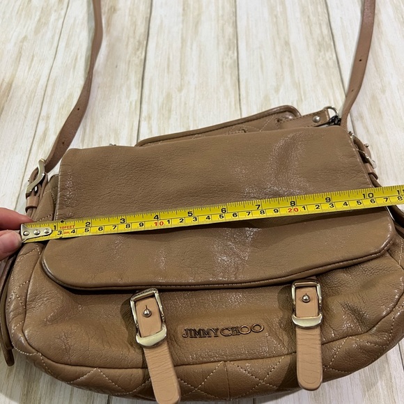 Jimmy Choo Beige Proenza Crossbody Purse Bag & Dust Bag - Picture 6 of 17